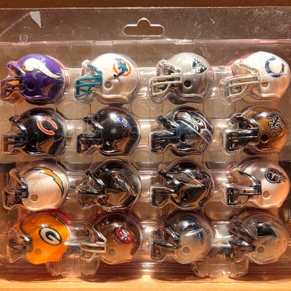 riddell Other - Riddell Tracker NFL 2018 Micro Gumball Helmets Full Set Collectible AFC NFC